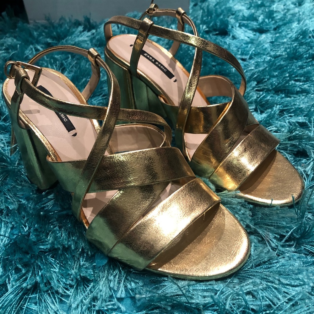 Gold heels